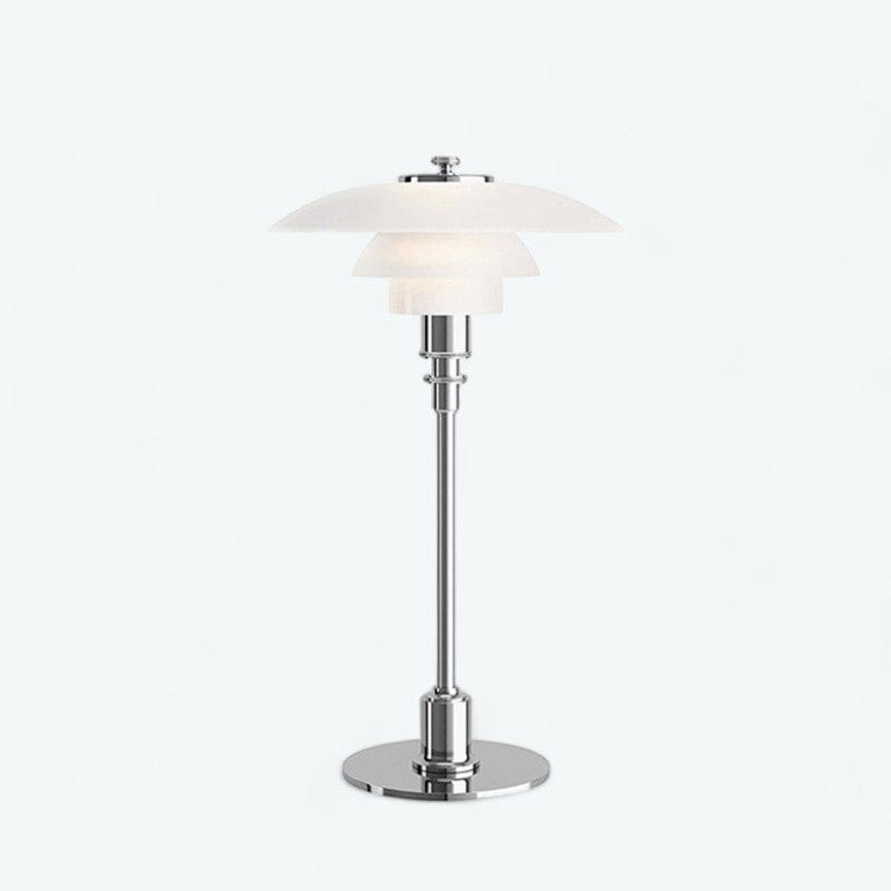 Lampe de Chevet Blanc et Argent